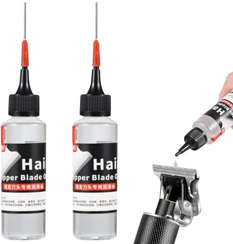 Haarschneidemaschine öl 2 PCS Scherkopföl Scherkopf öl für Haarschneidemaschinen Haarschneideröl Haarschneidemaschinen-öl-Schmieröle Reibungsreduzierendes Trimmöl (60 ml)