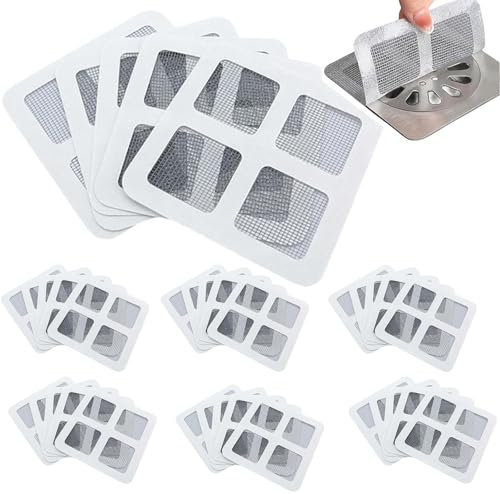 Ahaimy 50 Piezas Rejilla Desague Ducha, Atrapa Pelos Ducha, Filtro Desague Ducha, Cucarachas Desagües, Tapa Desague Ducha, Cubierta para Colector De Pelo para Ducha, Fregadero, Cocina