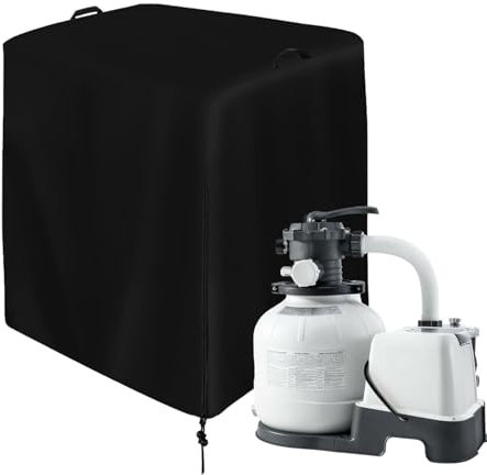 Générique Abri de Pompe de Piscine | Abri Piscine Hors Sol | Couvercle de Pompe Anti-Poussière | Couvercle de Pompe de Jardin | Pliable, Couverture De Pompe Temps en Tissu Oxford Isolé Chaud