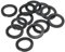 PATIKIL Rondelle Plate En Caoutchouc M30, Lot De 12, Diamètre Intérieur 30mm, Diamètre Extérieur 39mm, Épaisseur 3mm, Joint D'étanchéité Espaceur Pour Robinet Tuyau Raccord Boulon, Noir