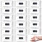 Lot de 30 lingettes humides jetables emballées individuellement, non parfumées pour les mains et le visage, lingettes nettoyantes portables pour voyage, restaurant, barbecue, bureau, usage quotidien