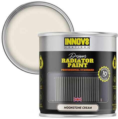 INNOV8 COATINGS RADIATOR PAINT - 750 ml - Satin - Fast Dry (Moonstone Cream)