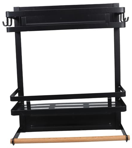 Cabilock Supporto Magnetico Per Frigorifero A Doppio Portarotolo Di Carta Assorbente Da Cucina Organizer Magnetico Per Frigorifero Ripiano Per Tovaglioli Di Carta