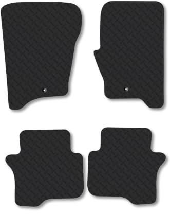 Land Rover Discovery (2014-2017) 5mm Rubber Car Mats | Heavy Duty Rubber Tailored Fit Floor Mats Full Coverage Durable Waterproof Accessories Easy Clean Anti Slip Made in the UK