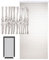 DEFACTO Fadenvorhang Türvorhang 90 x 200 cm – Faden-Glitzer-Hängevorhang für Türen – Christall PVC-Vorhänge, PVC-Streifen, glitzernder Glanz – hergestellt in Italien - Goccia