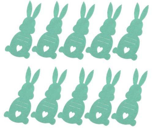 WRITWAA 10 Stück Ostern Besteckhalter Tasche Hase Besteckhalter Tasche Hase er Frühling Geburtstag Utensilienhülle Geburtstag Geschirrhalter