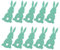 WRITWAA 10 Stück Ostern Besteckhalter Tasche Hase Besteckhalter Tasche Hase Besteckhalter Tasche Frühling Geburtstag Utensilienhülle Geburtstag Geschirrhalter