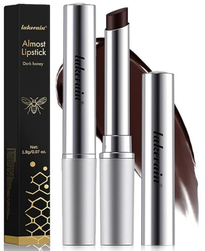 Honey Lipstick Tinted Lip Balm - Hydrating Lipstick For Dry Lips/Moisturizing Lip Color, Nourishing Lip Balm Natural Black Cherry Tint LipCare Makeup (Black)