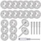 Trennscheibe Metall für Dremel, 22 Stück Trennscheiben 22mm für Dremel Zubehoer, Trennscheibe Zubehör Set mit 4 Stück 3 mm Dorn für Stein Glas Fliese