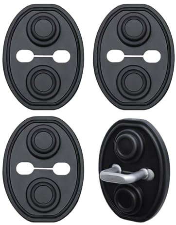 Nexusectar Automobil Silikon-Türschlossabdeckung, Universeller Türschloss Schutzstopper, Stoßdämpfende Polsterung Äußeres Zubehör Für Limousinen