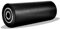 Puleggia con cuscinetto nero, diametro 48 mm, foro 12 mm, albero di trasmissione, ruota di guida silenziosa, rigida, 1 pezzo(48x100)