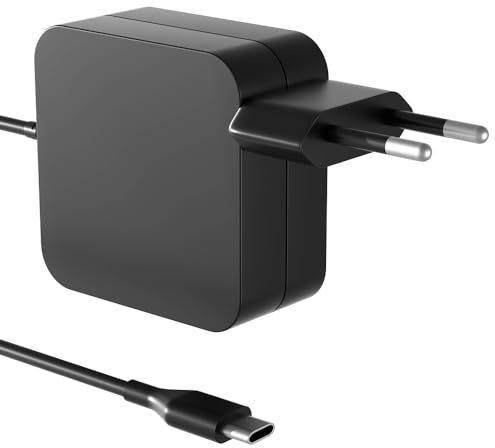PowerPortnerLink Cargador 65W USB-C Compatible con Nimo 15.6 17.3 N171 N171S N151 N151S N152 N153 N154 Portátil Notebook PC Tipo-C Adaptador de Corriente Cable de Carga
