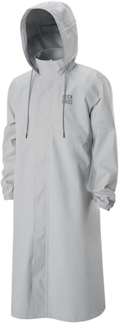 ROCKBROS Regenjacke für Herren Damen, Wasserdichte Atmungsaktiv Regenponcho Regenmantel Windjacke mit Kapuze für Pendeln, Wandern, Camping, Alltag