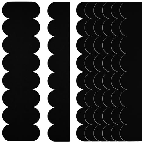 CATELL 32 Pieces Self-adhesive Roof Tiles Mini Bird House Tiles Waterproof Felt House Rabbit Huts for Dogs Mailboxes Insect Hotel (Black)