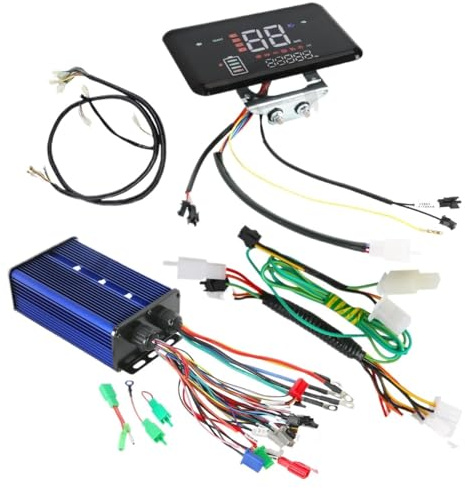 Centralina Monopattino Elettrico 36V/48V/60V/72V 60A 350W-3000W Brushless DC Motor Controller E-Bicycle Scooter