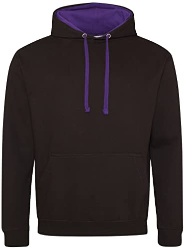 AWDis Academy Men's Varsity Hoodie Hooded Sweatshirt