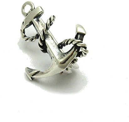 Broche en argent massif 925 Ancre A000106 Empress