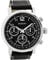 Oozoo Herrenuhr mit Lederband 48 MM Schwarz/Schwarz C9459