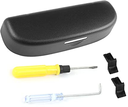 LFOTPP Auto Sonnenbrillenhalter Brillenetui Auto Innenraum für Ateca, Seat Ateca Zubehör Sonnenbrillen Organizer,Seat Ateca Auto Innenaufbewahrung (Schwarz)