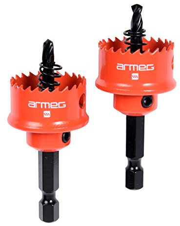 Armeg 25mm Acceler8% Sheet Steel Holesaw Twin Pack