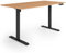 ESMART Germany ETX-121BM 160x80cm Ahorn Dekor Ergonomischer Steh-Sitz-Schreibtisch Stufenlos elektrisch höhenverstellbar 73,5-123,5cm 3 x Memory USB Ladeport Aktivitätserinnerung Soft-Start/Stopp
