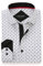 Alex Vando Mens Printed Dress Shirts Long Sleeve Regular Fit Button Down Shirt,White,XXL