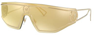 Versace Unisex 0ve2226 45 10027p Sonnenbrille, Gold/Gold