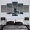 Wondbeau Leinwanddrucke Modulare Wandkunst Wandaufkleber 5 Teiliges Wandbild Druck auf Leinwand Malerei Moderne Abstrakte Poster Mit Rahmen L/150cm×80cm Kazutora Tokyo Revengers Anime
