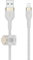 Belkin BoostCharge Pro Flex Braided USB Type A to Lightning Cable (1M/3.3FT), MFi Certified Charging Cable for iPhone 14/14 Plus, 13, 12, Pro, Max, Mini, SE, iPad and More - White