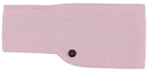 LIERYS Mono Classic Stirnband Damen/Herren (7,5 cm breit) - Made in Germany - Ohrenwärmer gefüttert mit Fleece - Strickband One Size (55-60 cm) - Headband mit Futter Herbst/Winter rosa One Size