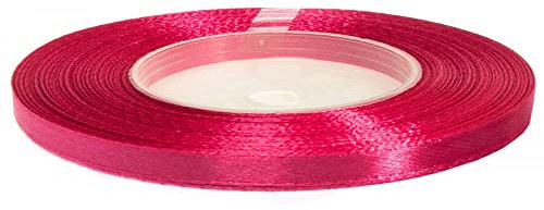 Cartonare Satinband 3mm/91m Geschenkband Dekoband Schleifenband Hochzeit Farbe: 051 / Himbeere