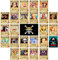 FIDRTH Anime-Poster, 30 x 21 cm, 25 Stück, neue Bounty-Edition, Piraten-Strohhut, Besatzung Nika Luffy 3 Milliarden Zoro, Sanji, [OP] Anime-Geschenke (Retro)
