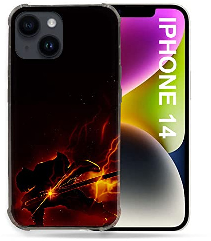 Cokitec Case for iPhone 14 (6.1) Manga Demon Slayer Electric