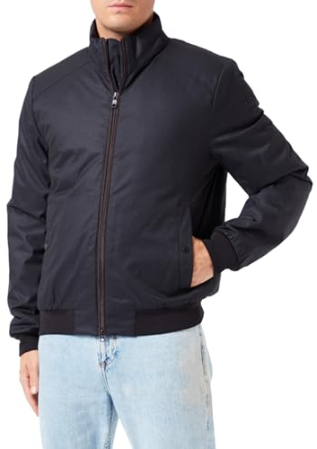 Geox M VINCIT, giacca Uomini, ASPHALT/BLACK,