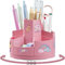 Diffwhy Pot à crayons rotatif pour enfants Rose