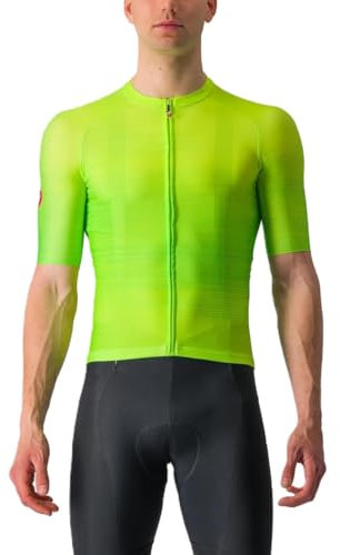 CASTELLI Men's AERO Race 6.0 Jersey T-Shirt, Electric Lime, XXL