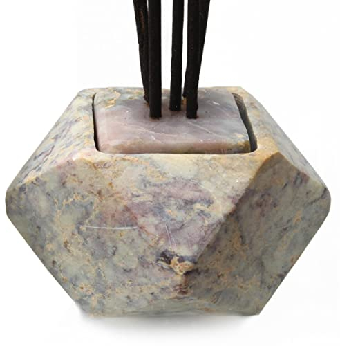 SAVON Räucherstäbchenhalter aus Stein, Kerzenständer, Palo Santo, modern, minimalistisch, geometrisch, Art-Deco