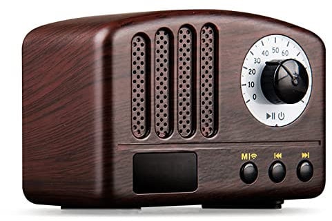Vintage Radio, Small Retro Radio with Bluetooth, Support TF Card/USB Playing,Classic Vintage Style Mini Size Speaker, for Home, Party, Outdoor, Gift
