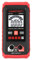 Irfora HT123 Digitales Multimeter Auto Range Multimeter 2.000 Counts True RMS Messen von AC/DC-Spannungswiderstand NCV-Test mit LCD-Hintergrundbeleuchtung Taschenlampe Datenspeicherung