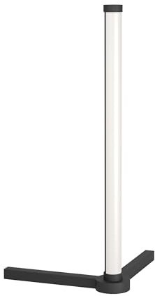 EGLO LED Nachttischlampe RGBIC, Tischlampe mit Lichteffekten, Gaming Zimmer | und Party Deko, Deko Lampe für Wohnzimmer und Schlafzimmer, inkl. Fernbedienung, warmweiß und RGB, Metall in Schwarz