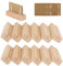 XIEJ 12 Stück Kartenhalter Holz, Haltbarkeit Tischkartenhalter Fotohalter, Menükartenhalter Postkartenhalter, Kartenständer für Klemmen und Sichern Von Gegenständen (gerade Rille)