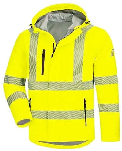 Nitras Warnschutz Regenjacke MOTION TEX VIZ PLUS, gelb, Größe L