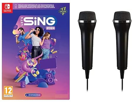 Let's Sing 2024 + 2 Microphones Mics (Nintendo Switch)