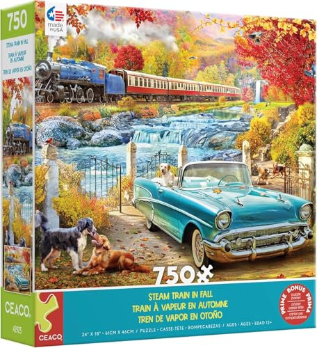 Ceaco - Steam Train in Fall - 750 Piece Jigsaw Puzzle