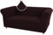 WWQQKJ Stretch-Sofabezug for Chesterfield-Sofa, dicker Jacquard-Sofabezug for 1/2/3-Sitzer, 1 Stück, Rutschfester Möbelschutz for Haustiere(Marrone,Loveseat)