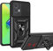 LYZXMY Funda para Motorola Moto G85 5G (6.6) Carcasa con Soporte rotativo de 360 °[ Doble Capa PC + TPU ] Caso Case Negro