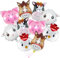 Bauernhof Tiere Folienballon Kindergeburtstag, 10 Stück Farm Balloon Helium Ballons Geburtstag Deko Niedlich Tier Folienballons Kinder für Farm-Themenparty, Partydekorationen, Fotografiezubehör