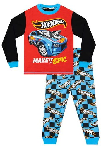 Hot Wheels Schlafanzug Jungen | Pyjama Kinder | Autos Schlafanzüge Für Jungen