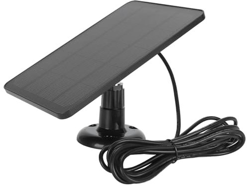 Solarpanel für Nest Doorbell für Ring Video Doorbell 2 3 3+ 4 Plus 2K, Outdoor IP66 Wasserbeständig, Verstellbare Halterung, Überwachungskamera, Solarladegerät mit 9,8 Fuß