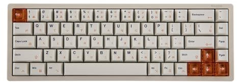 MechLands Luminkey Magger 68 HE Wired Gaming Keyboard mit Hall-Effekt-Schalter, Rapid Trigger Magnetic Keyboard, Mechanische Aluminium-Tastatur, PBT-Tastenkappen, RGB Hintergrund (Weiß)